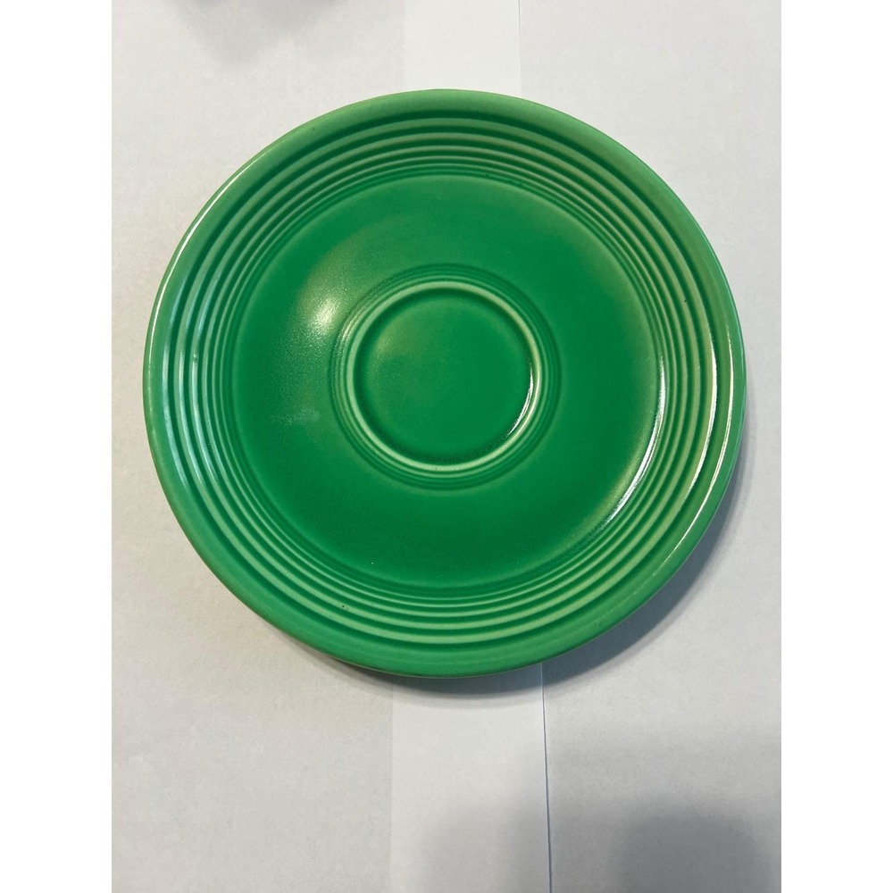 Genuine Fiesta Ware Light Green Saucer 6 Inch Vintage Ceramic